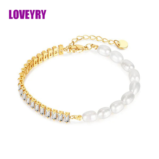 Pearl Zircon Luxury Bracelet