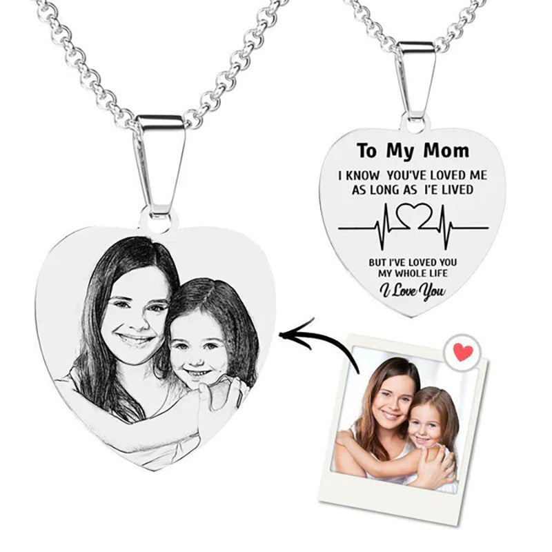 LOVEERY's Custom Engraved Necklace - "Heart Of Love"