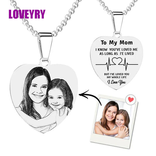 LOVEERY's Custom Engraved Necklace - "Heart Of Love"