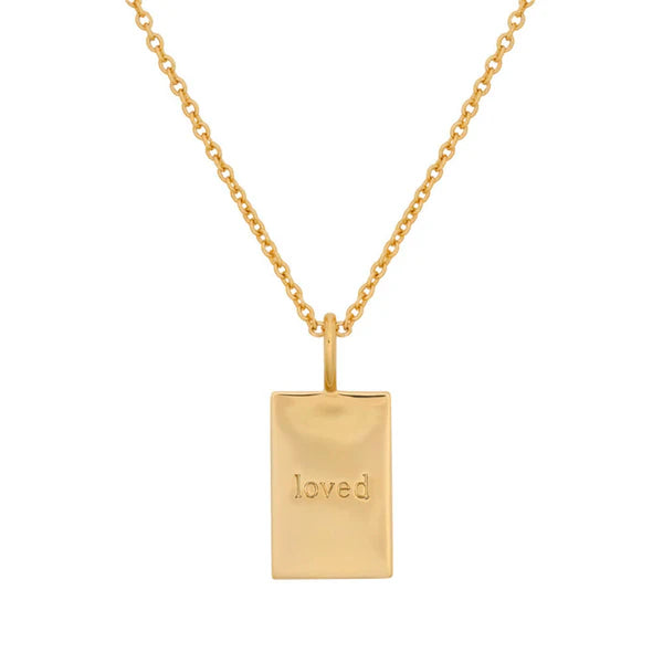 Minimalism Letter Square Pendant Necklace