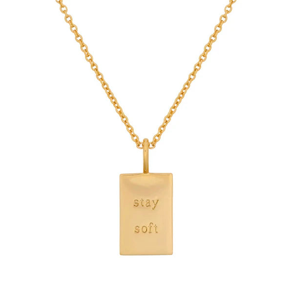 Minimalism Letter Square Pendant Necklace