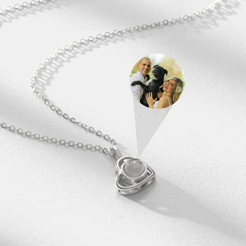 Personalized Heart Photo Necklace